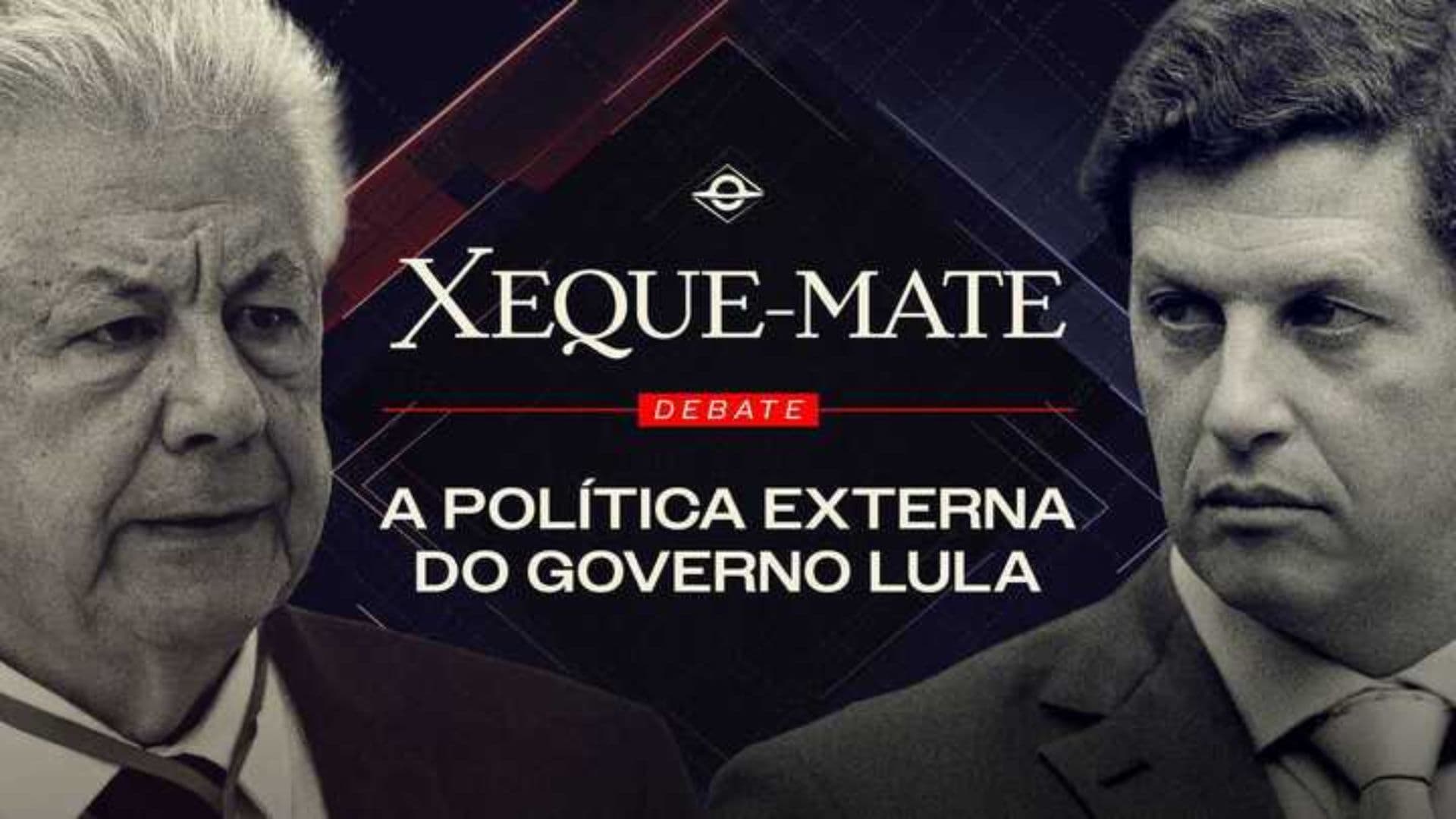 Arlindo Chinaglia (PT) e Ricardo Salles (NOVO) no segundo episódio do programa Xeque-mate.