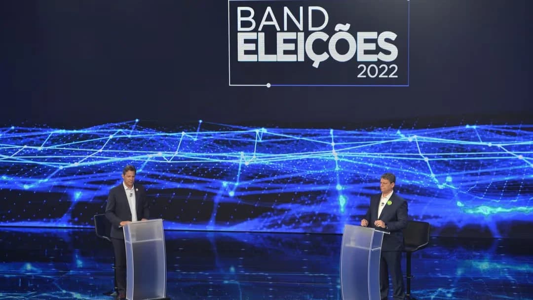 Debate entre Tarcísio e Haddad