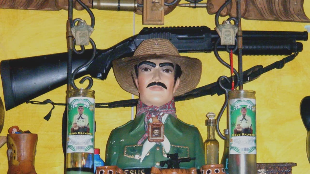 imagem de Jesus Malverde, o santo dos traficantes