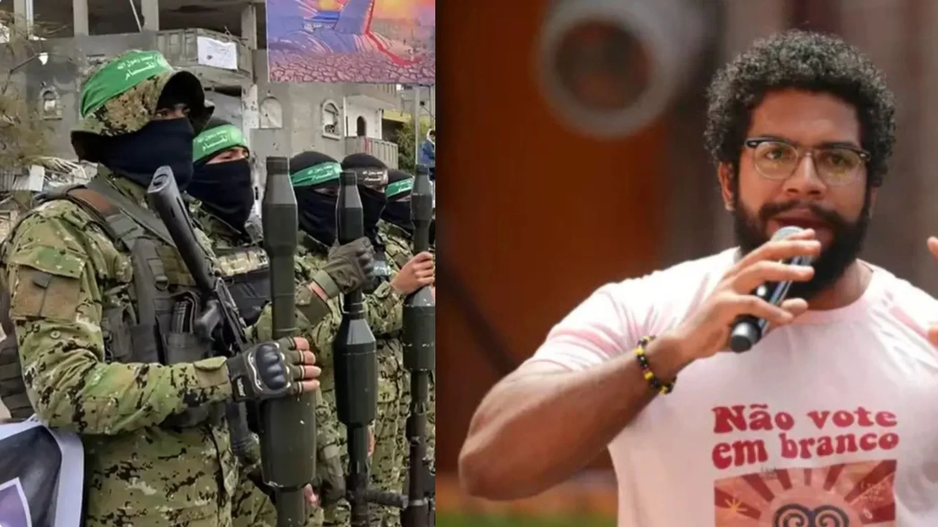 Influenciador comunista defendeu terrorismo do Hamas
