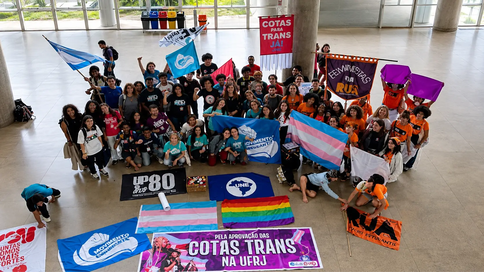 Conheça a campanha dos movimentos estudantis de esquerda sobre cotas trans