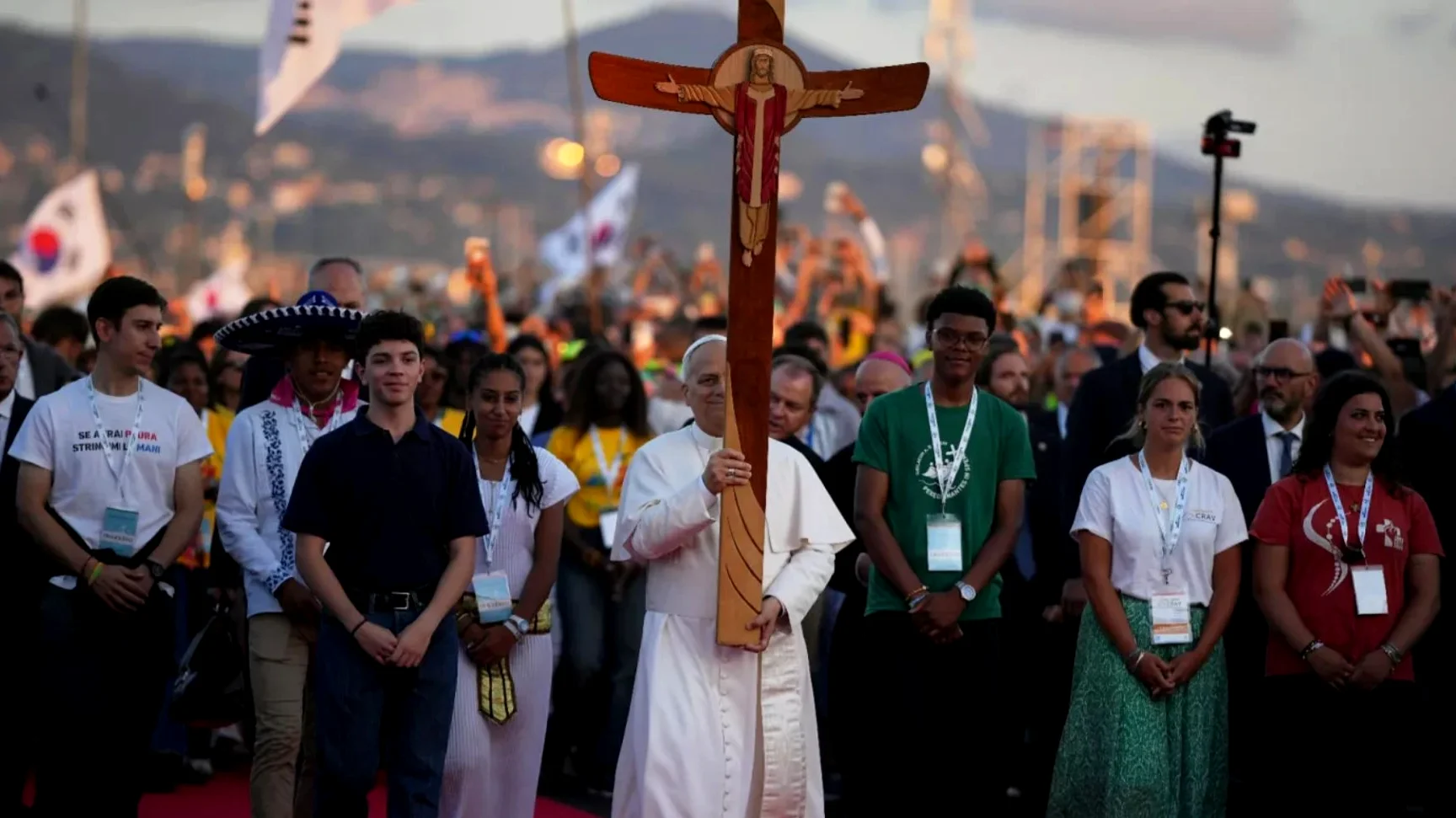 Papa Leão XIV no encontro das juventudes