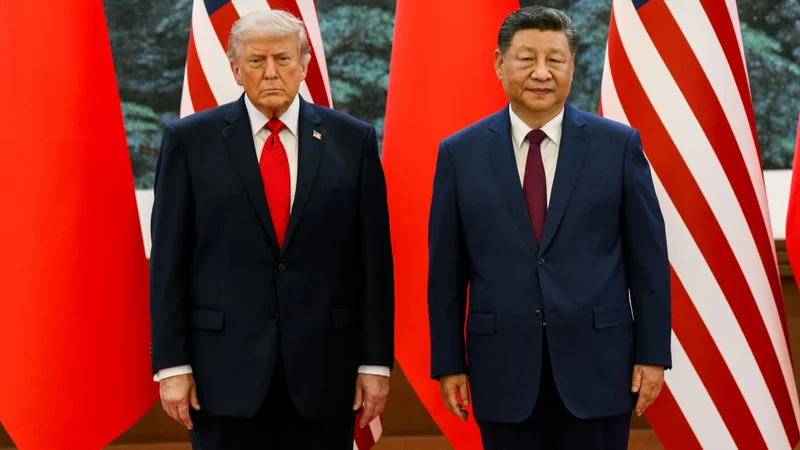 Trump ao lado de Xi jinping