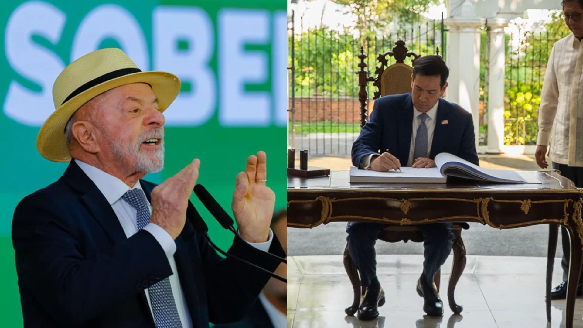 Lula e Marco Rubio