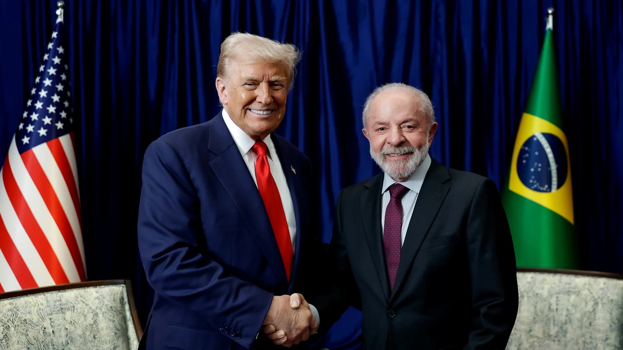 Presidente da República, Luiz Inácio Lula da Silva, durante Encontro com o Presidente dos Estados Unidos, Donald Trump, durante o 47ª Cúpula da Associação de Nações do Sudeste Asiático