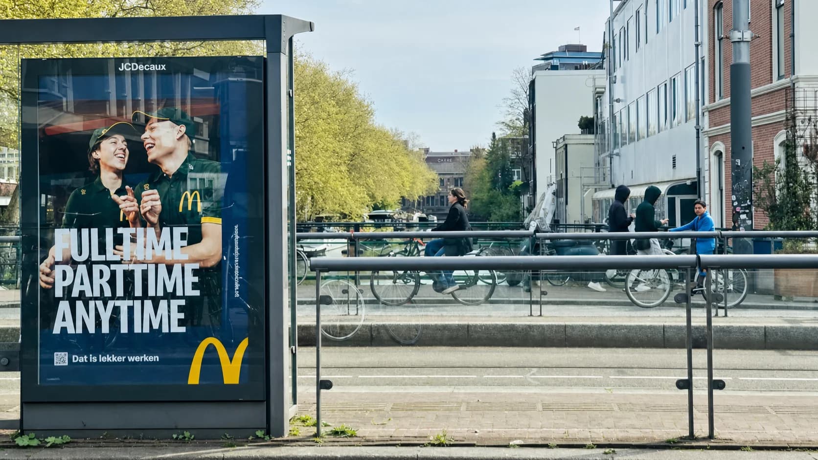 Propaganda do McDonald's em Amsterdã