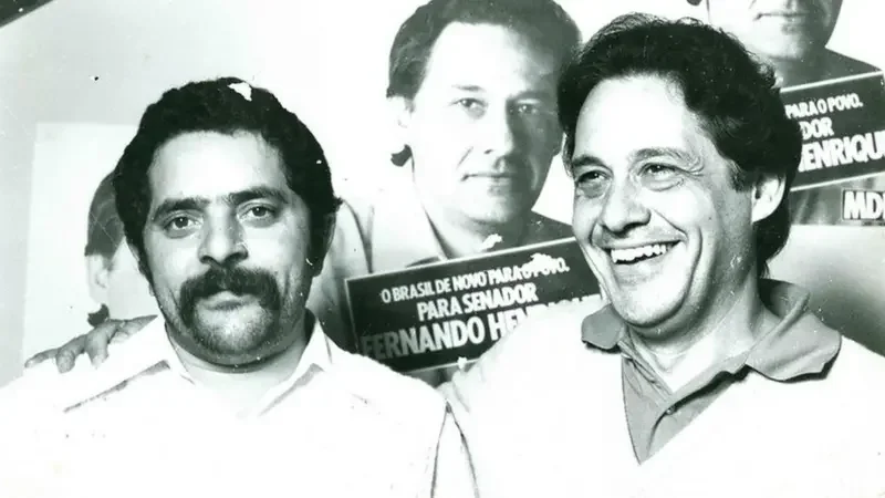 Lula e FHC em uma foto de 1978