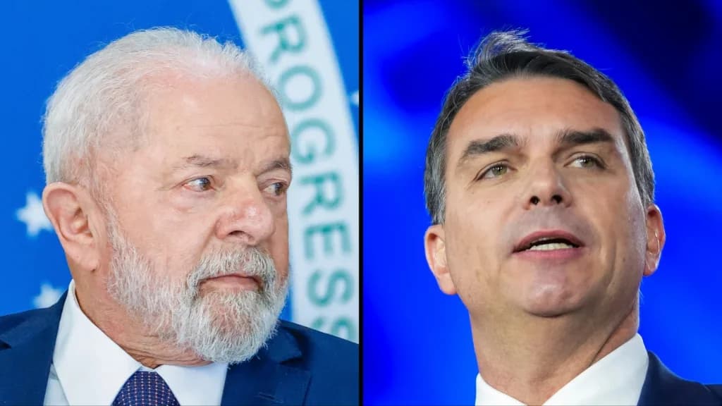 Lula e Flávio no segundo turno
