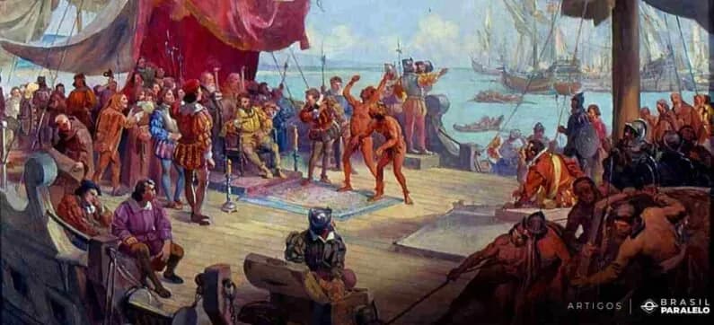 Como foram os primeiros contatos entre portugueses e indígenas