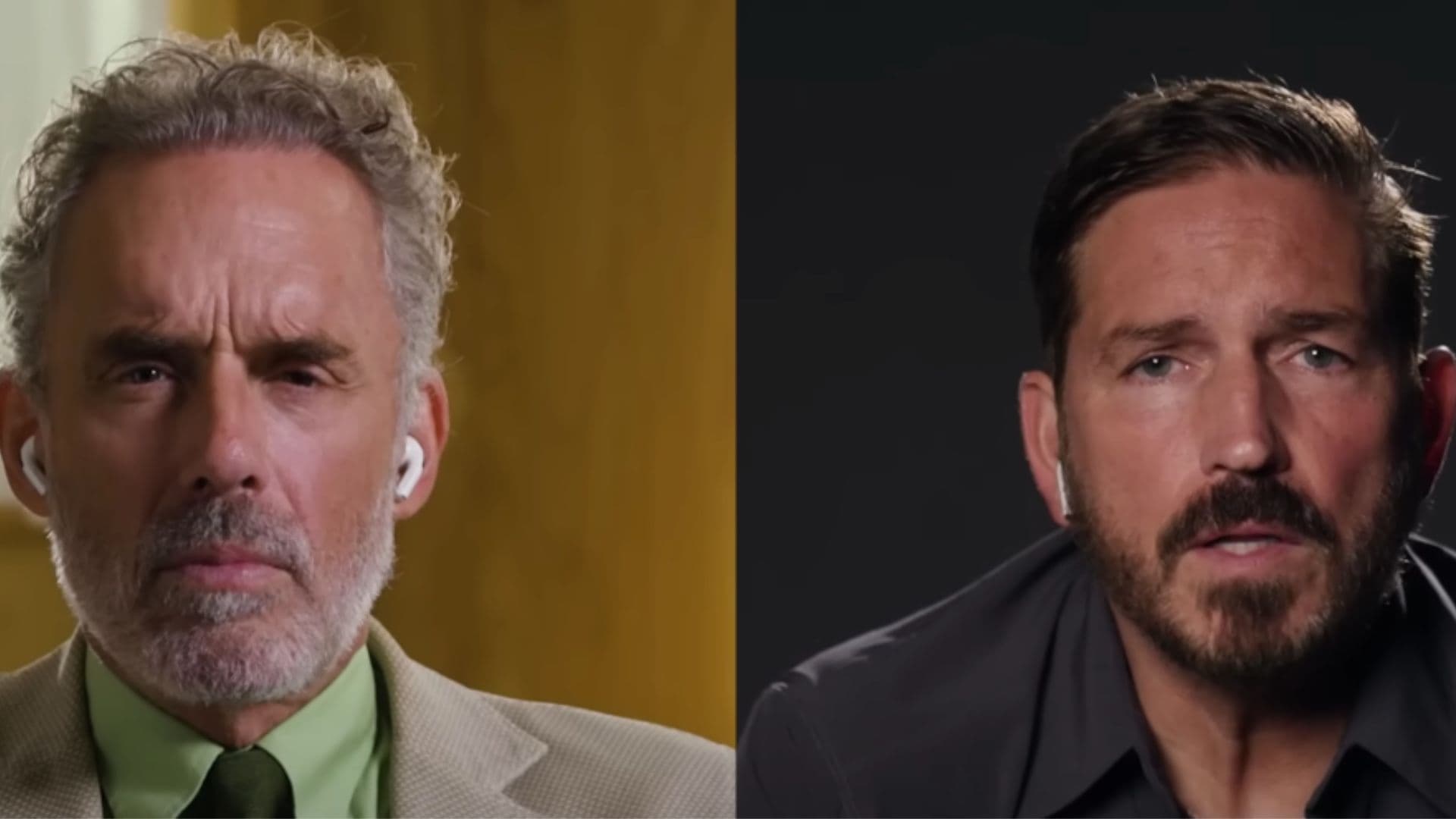 Jordan Peterson e Jim Caviezel.