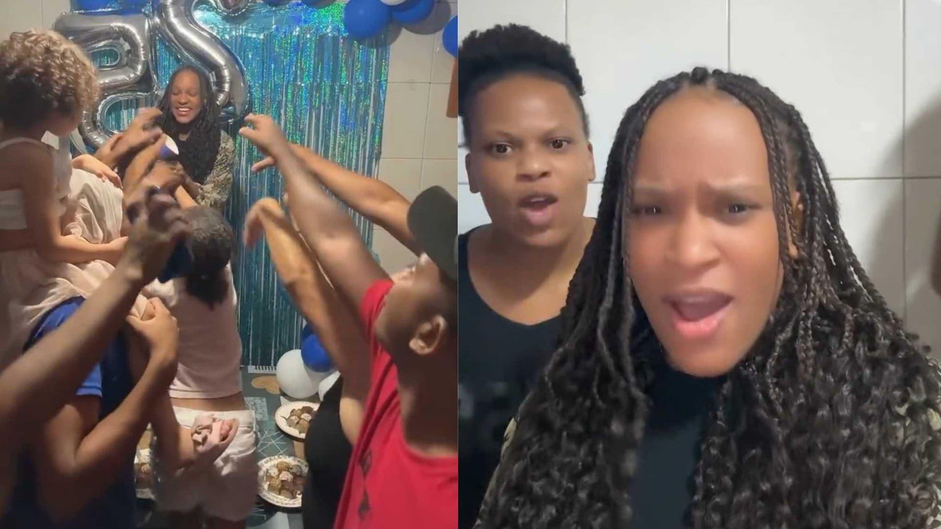 Rebeca Andrade aparece com parentes durante seu aniversário