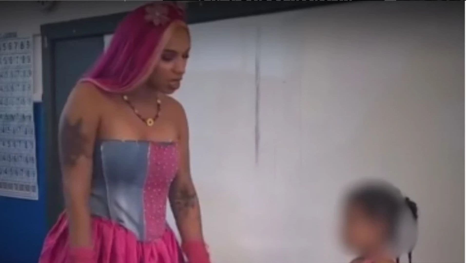 Drag queen que deu aula para crianças em escola no Mato Grosso do Sul.