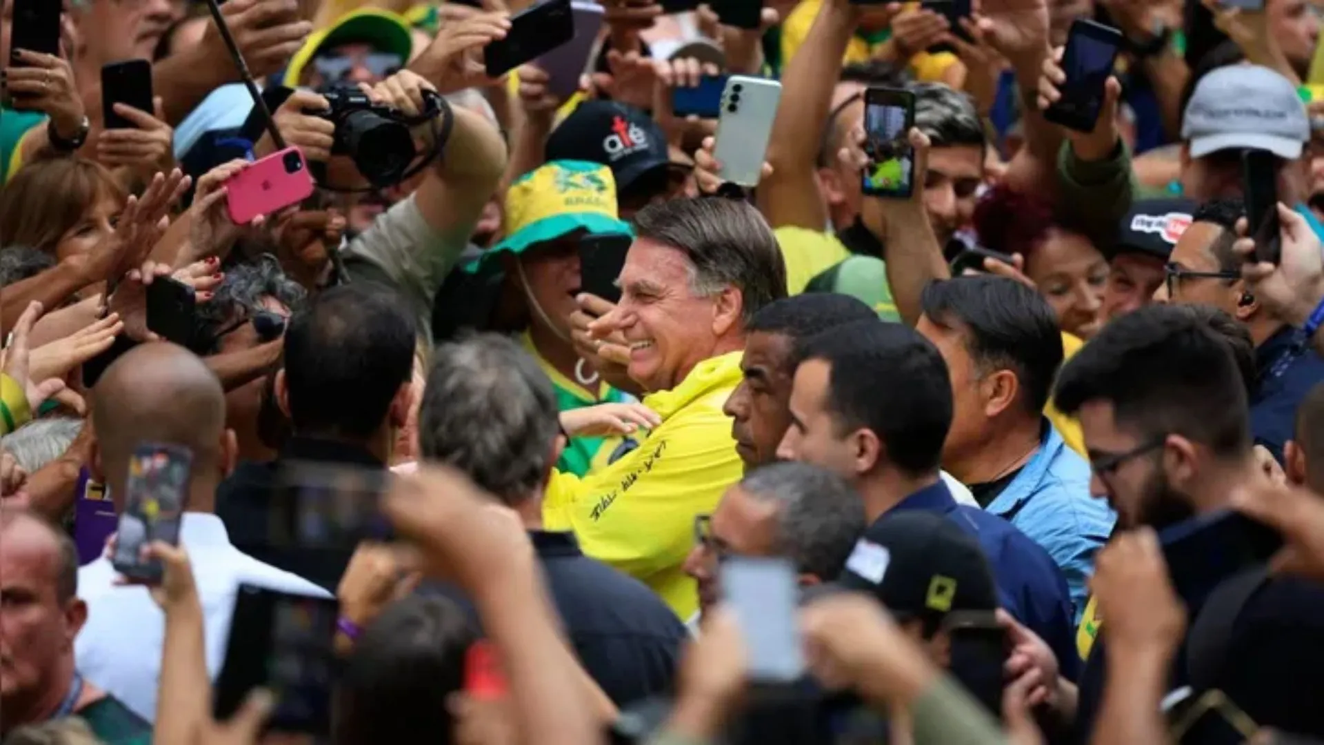 Bolsonaro em manifestação pró anistia