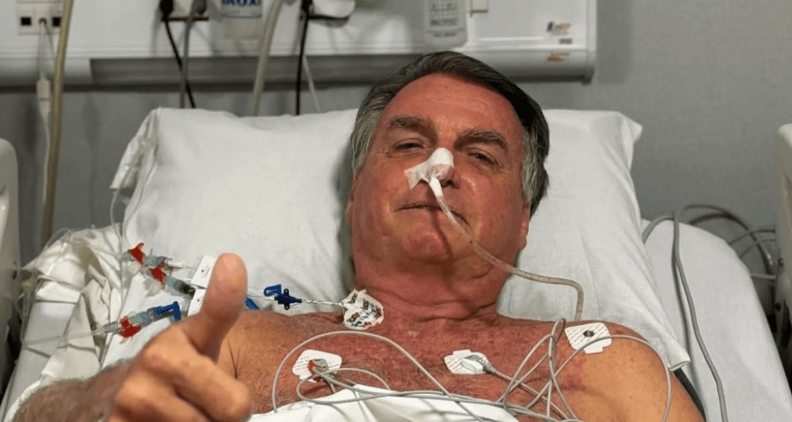 Ex-presidente Jair Bolsonaro mostra primeiros sinais de movimentos intestinais após duas semanas internado, indica boletim médico.