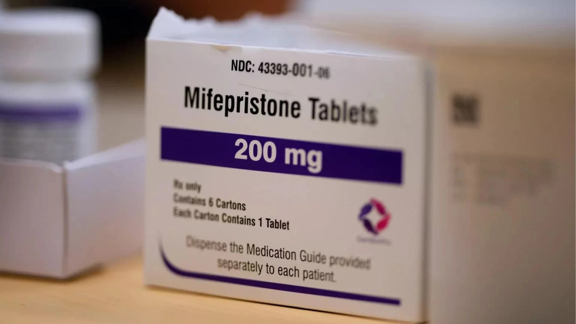 Embalagem do medicamento Mifepristona