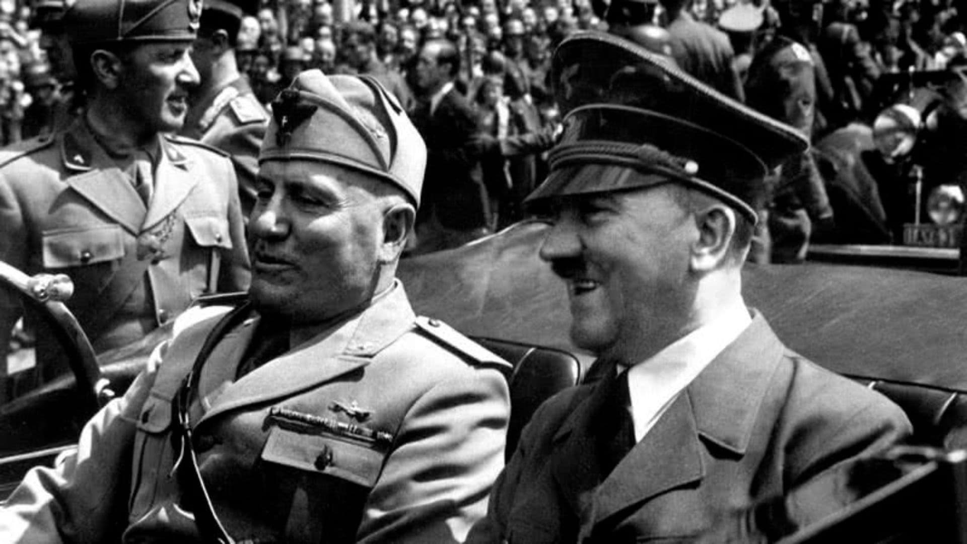 Mussolini e Hitler durante encontro. Ideologias tinham muitos pontos em comum, porém eram diferentes.