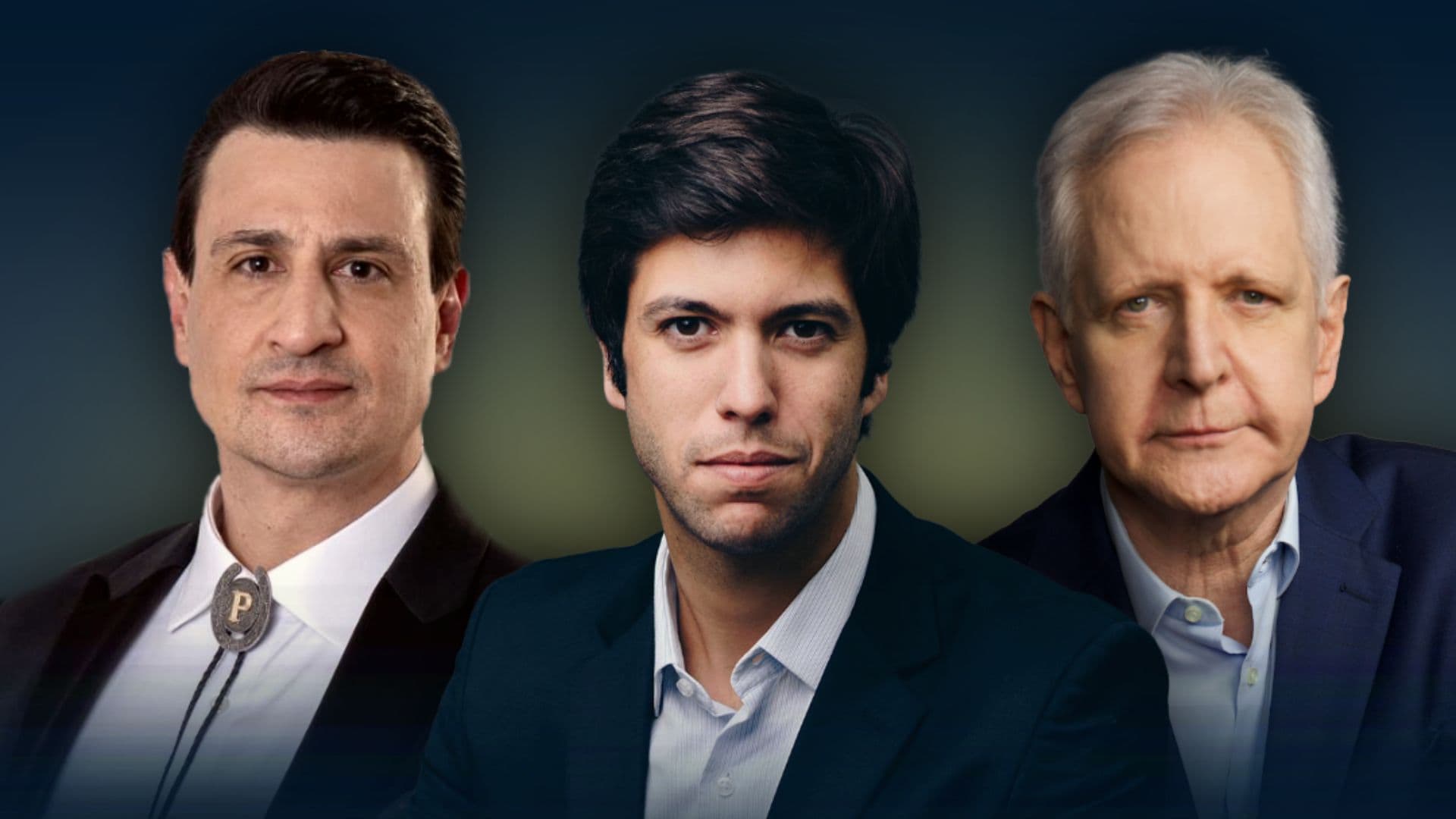 Da esquerda para a direita: Pavinatto, Coppolla e Augusto Nunes.