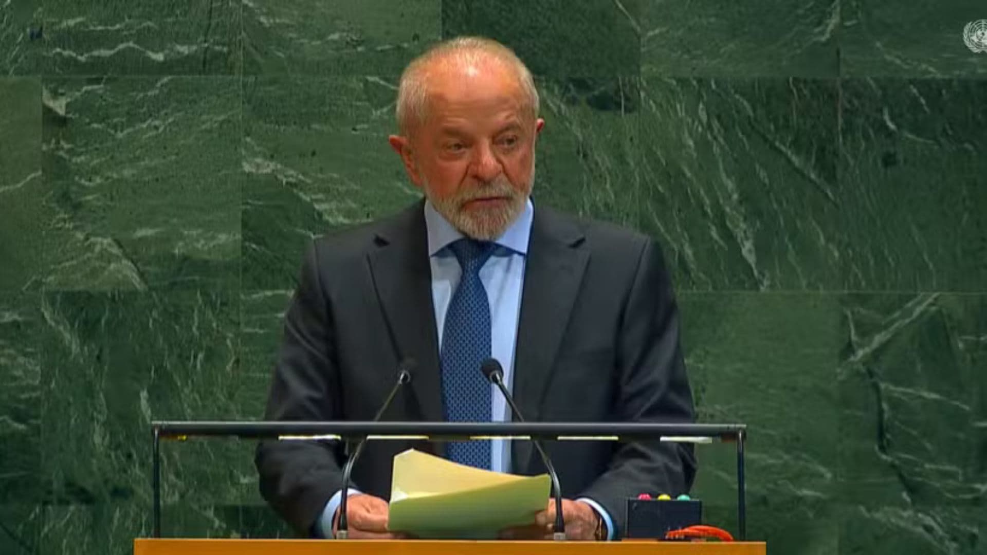 Lula durante discurso na ONU