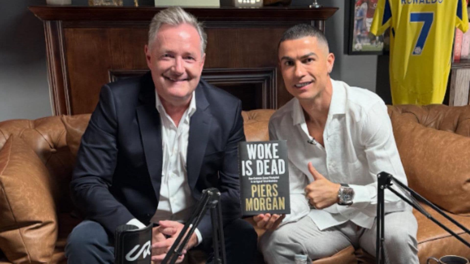 Cristiano Ronald e Piers Morgan