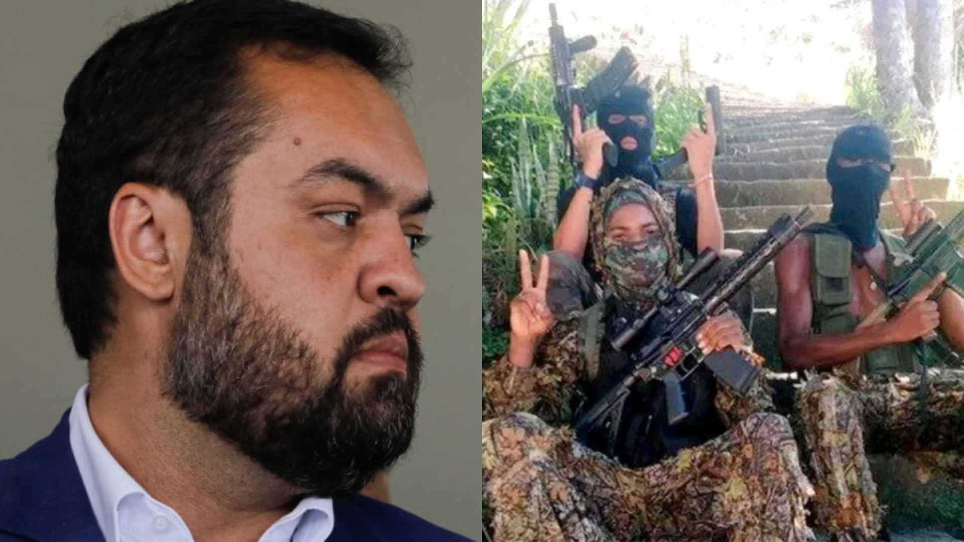 Claudio Castro e membros do Comando Vermelho