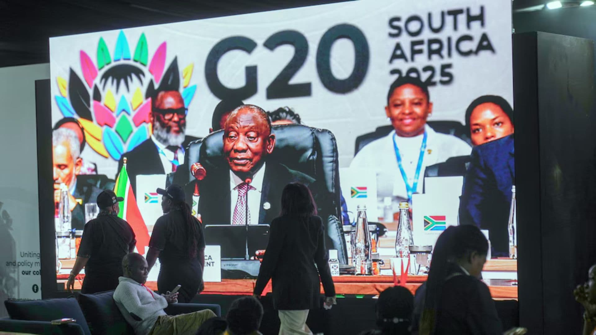 Presidente da África do Sul em evento do G20