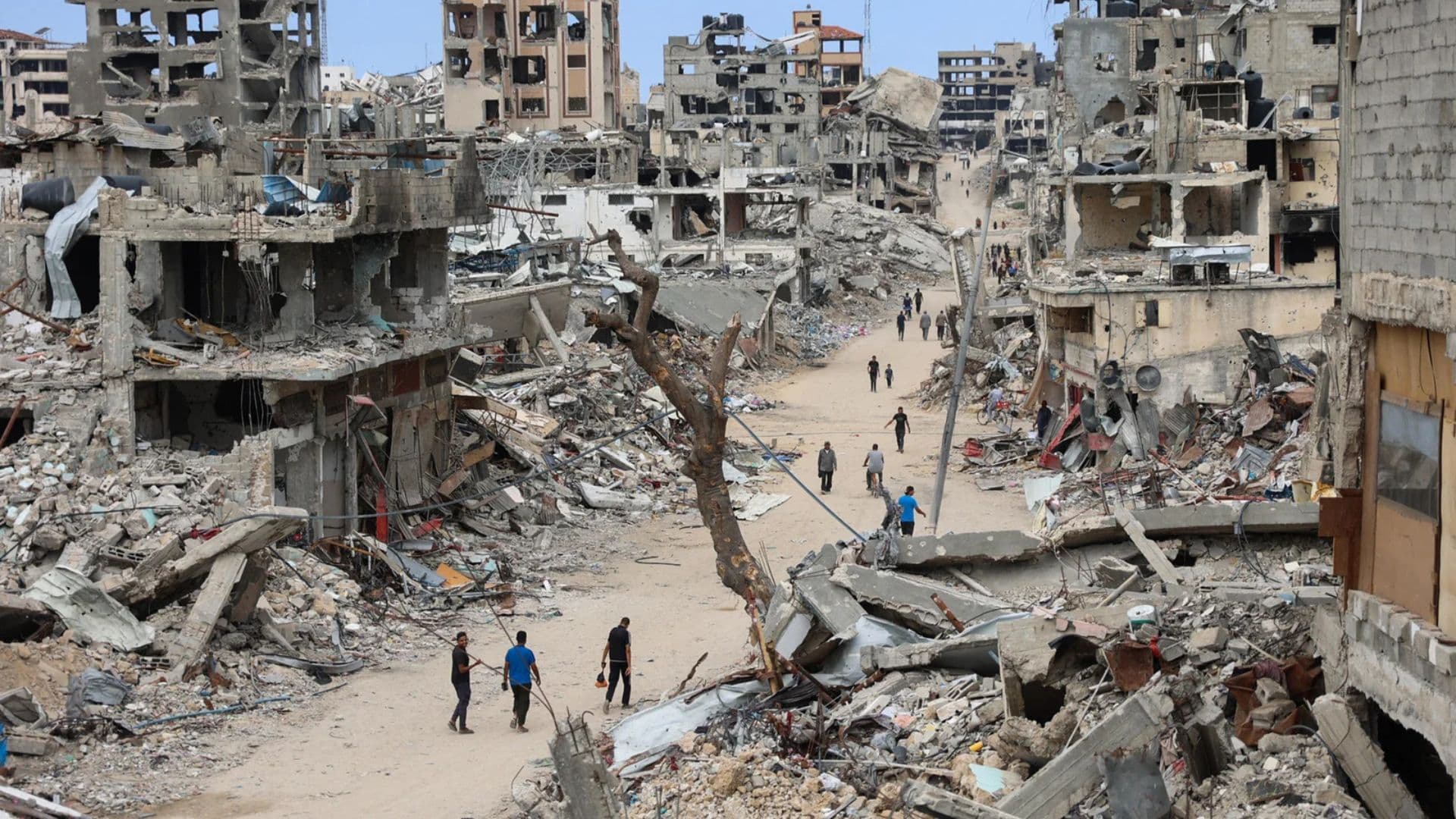 Palestina após a destruição causada pela guerra