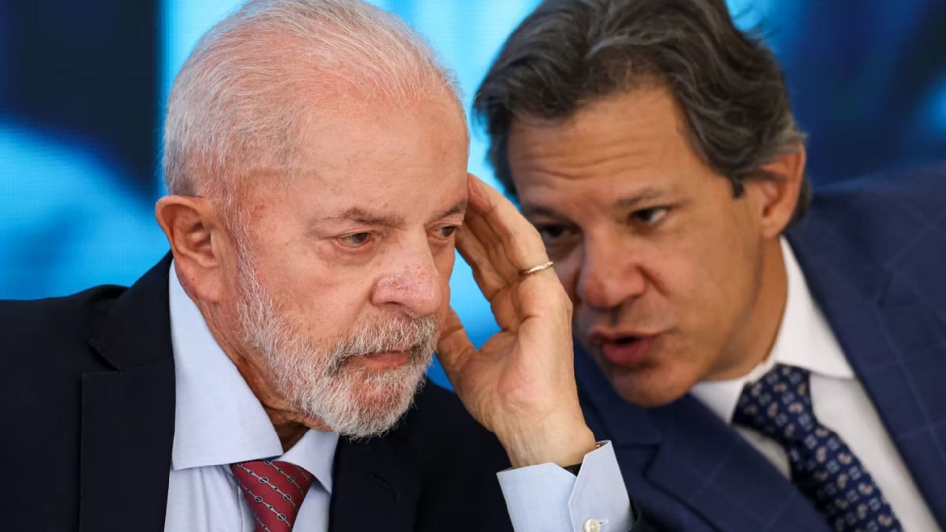 Lula com o ministro da Fazenda, Fernando Haddad, que chefia a equipe econômica do governo federal.