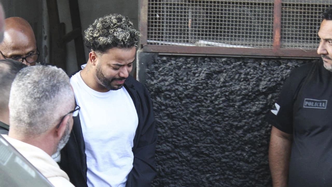 Hytalo Santos sendo preso