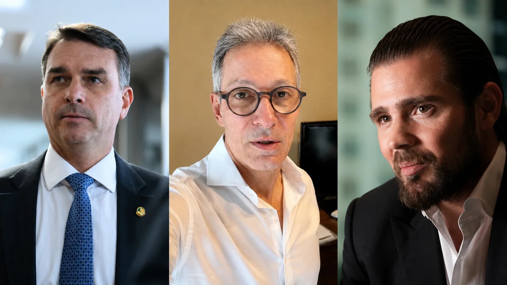 Flavio Bolsonaro, Zema e Vorcaro