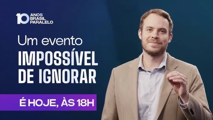Daqui a pouco: aniversário de 10 anos da Brasil Paralelo terá convidados especiais e presentes exclusivos