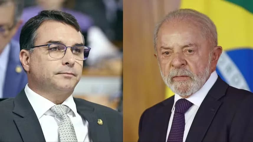 Lula com 45% e Flávio Bolsonaro com 42% em nova pesquisa